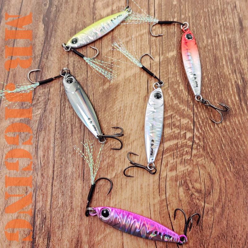 Mr JigginG 5szt 2024 Nowe metalowe przynęty 10g 15g 20g 30g 40g Shore Casting Jigging Lure Sea Bass Fishing Spoon Artificial Bait Tackle — zdjęcie 4