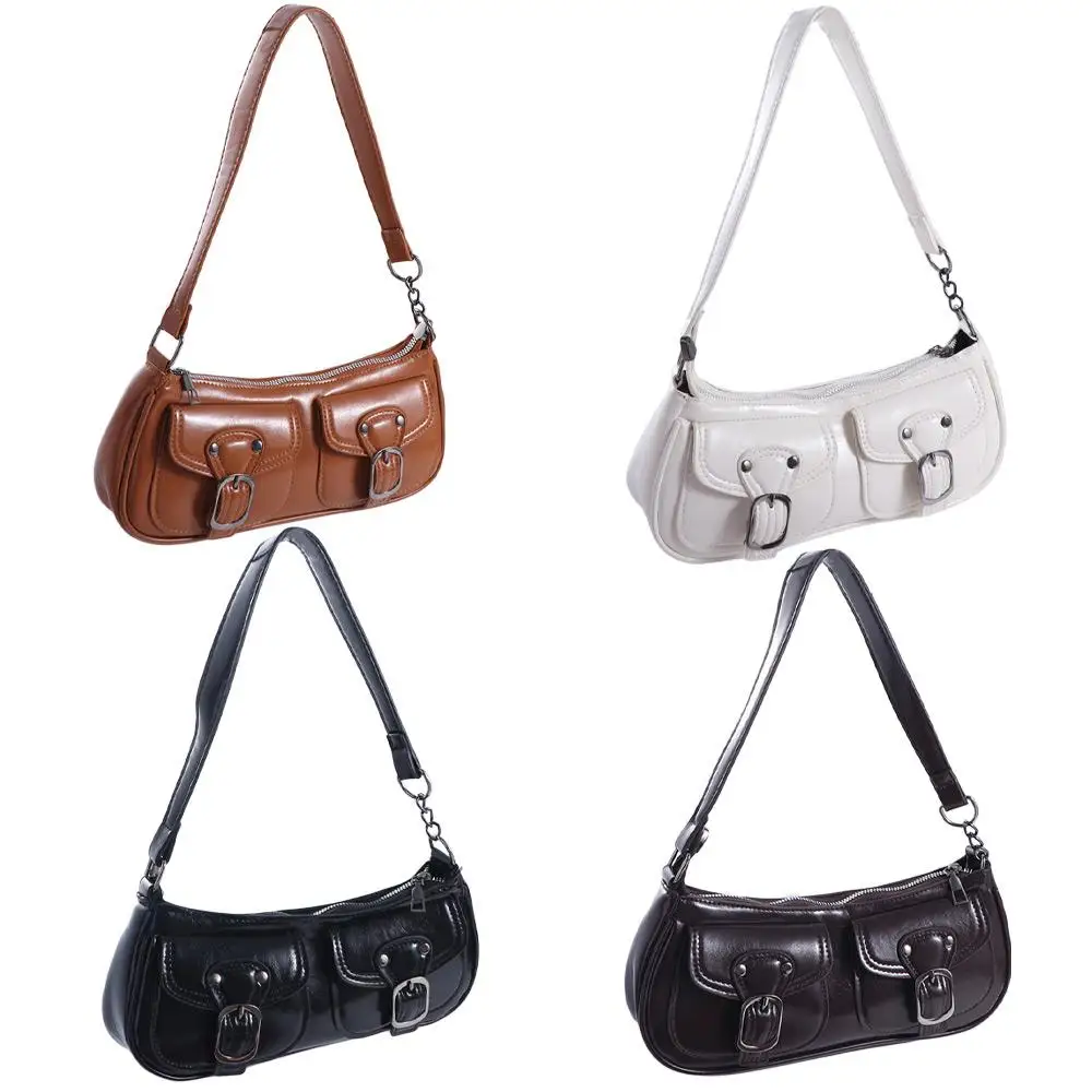 패션 신상 디자인 버클 암핏 백 Y2K 하라주쿠 Y2K 숄더백 고딕 캐주얼 스파이시 걸스 핸드백 여성용