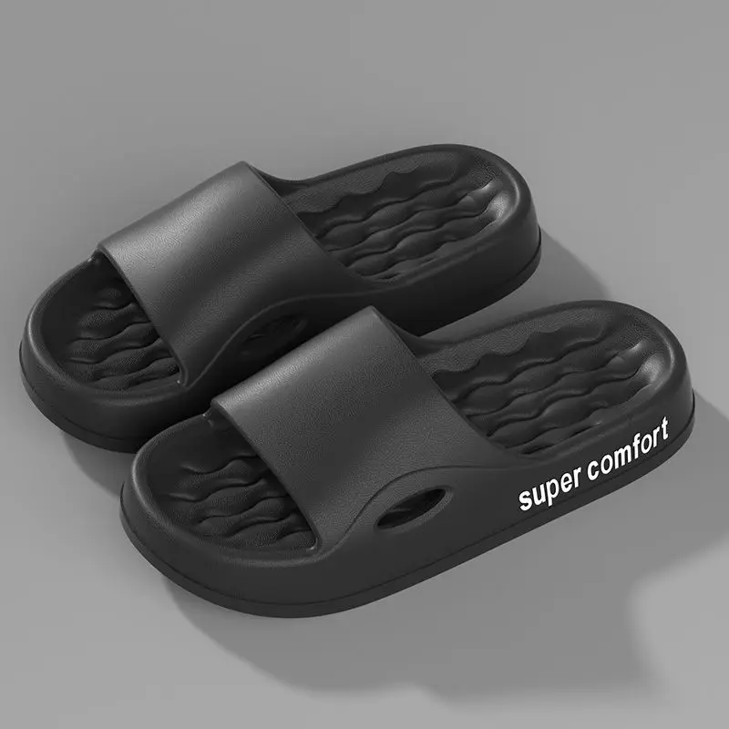 Men Outside Slippers Summer Casual Shoes Woman EVA Soft Thick Sole Non-slip Outdoor Women Slide Pool Beach Sandals Indoor Bath