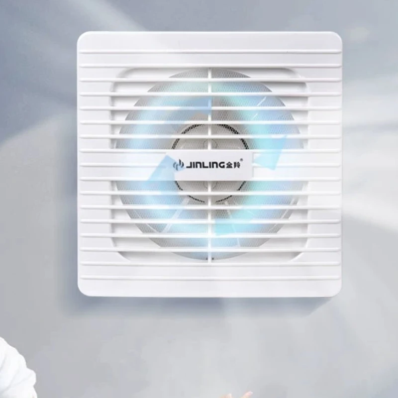 Bathroom Direct Exhaust Fan, Mosquito-Proof Ventilation Wall Fan for Toilet, Multi-Scenario Use for Kitchen & Basement Home
