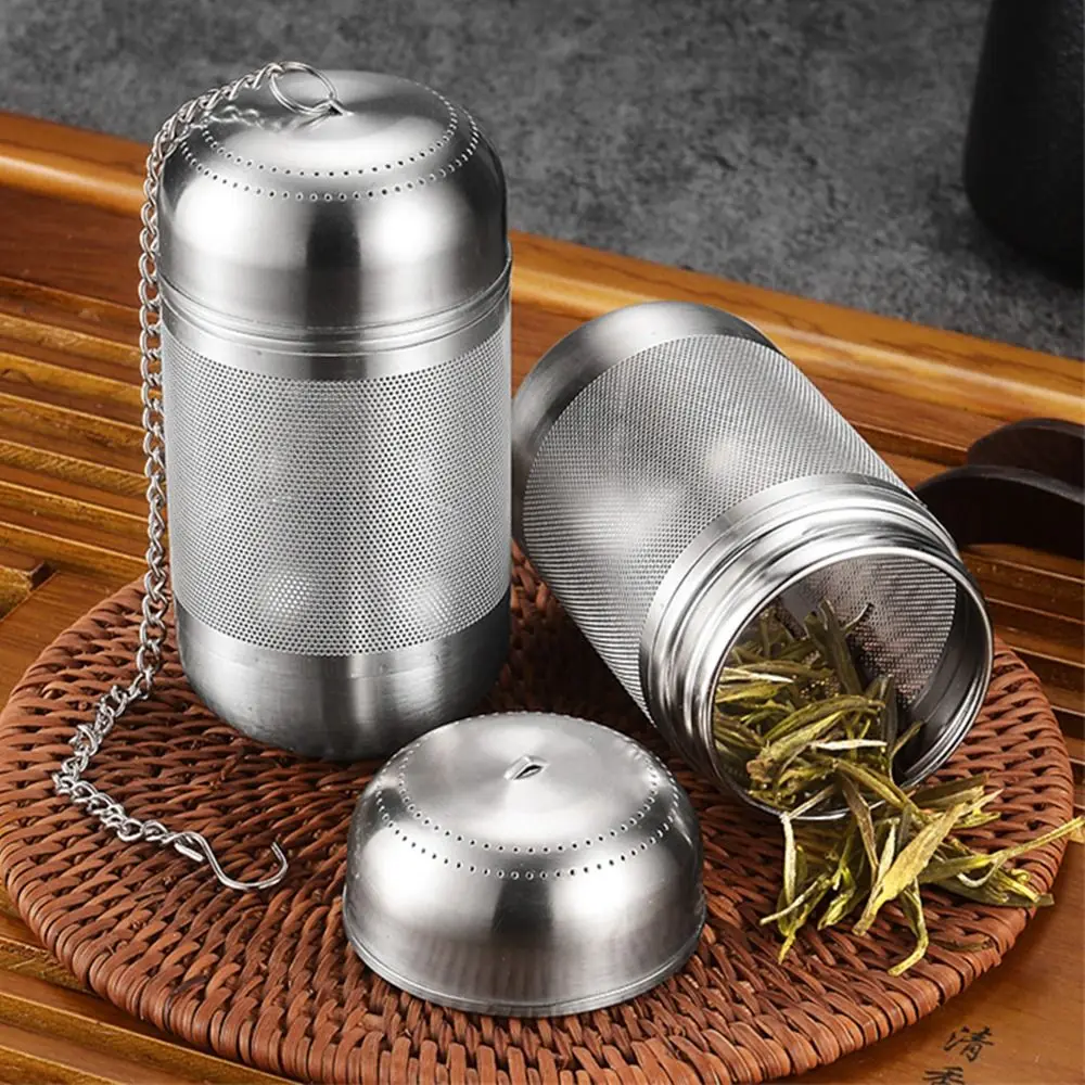 Infusor de té de acero inoxidable, colador de bolas de condimentos de especias, tetera de malla fina, filtro de café, accesorios de cocina