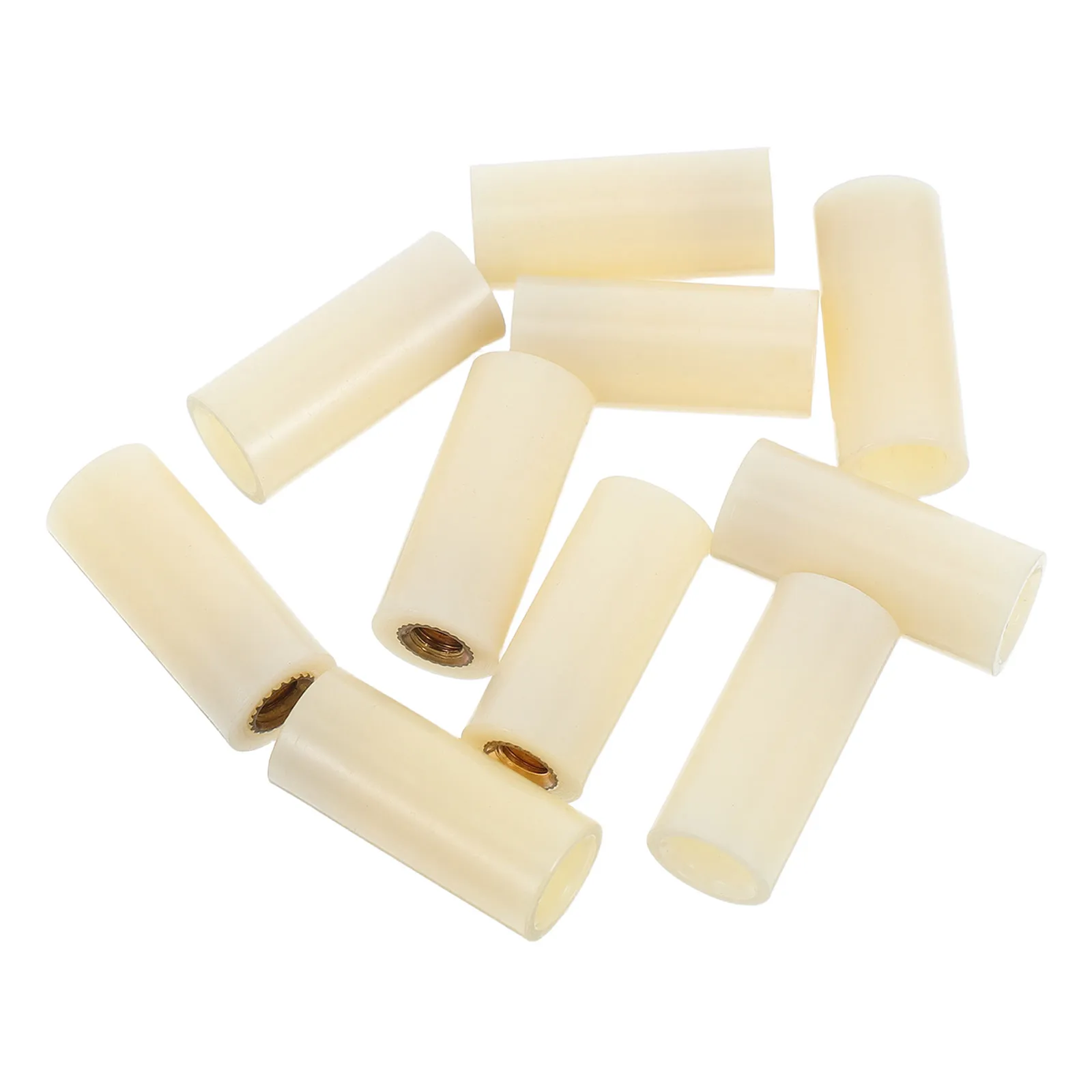

10PCS Pool Cue Tip Replacement Durable Plastic Copper Screw-On Ferrules Billiard Cues Accessories Threaded Adapter Repair