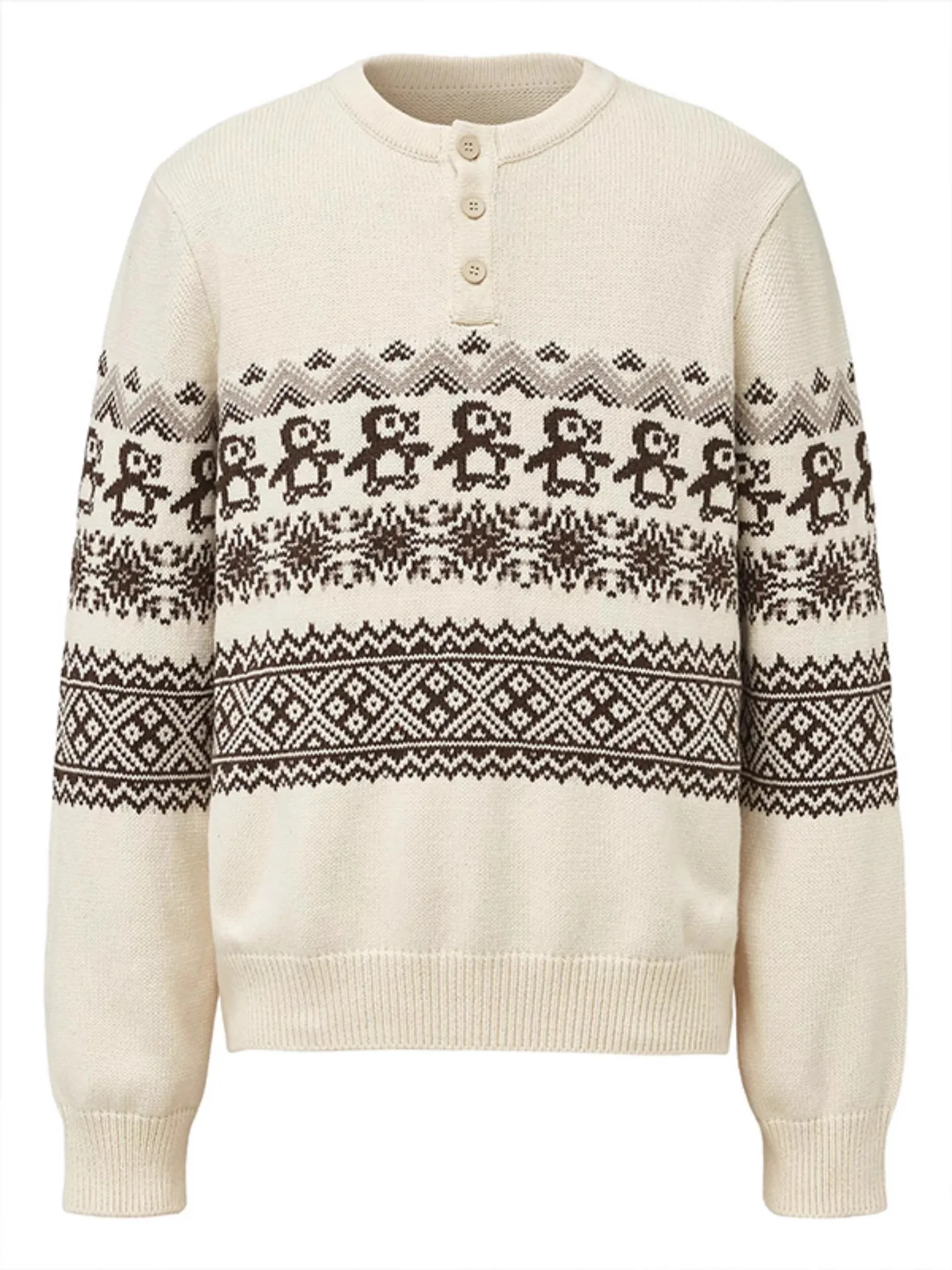 

Вязаный свитер в стиле ретро с узором Fair Isle, повседневный, универсальный, с длинными рукавами, теплый, для прогулок, на каждый день, из тонкой пряжи