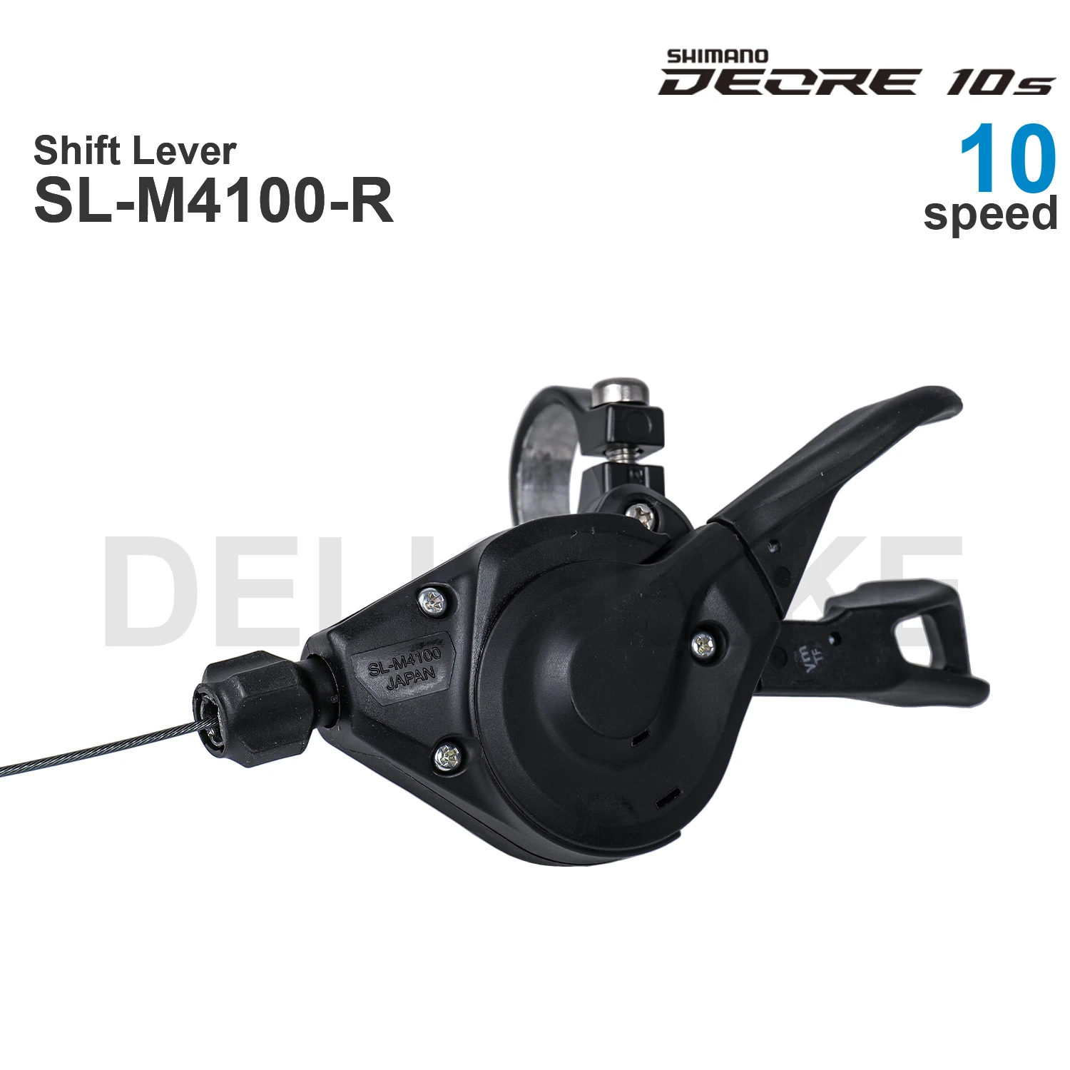 SHIMANO DEORE M4100 10 Speed Shifter SL-M4100-R - Right Shift Lever - Clamp Band - 10-speed original parts