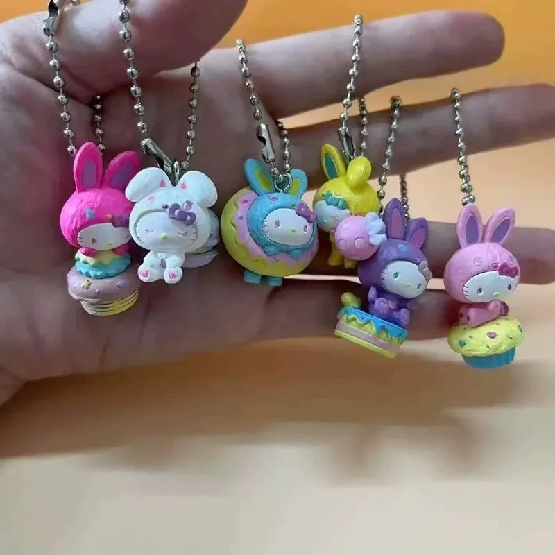 

Sanrio Hello Kitty Figure Bag Pendant Keychain Catoon Cat Model Children Toy
