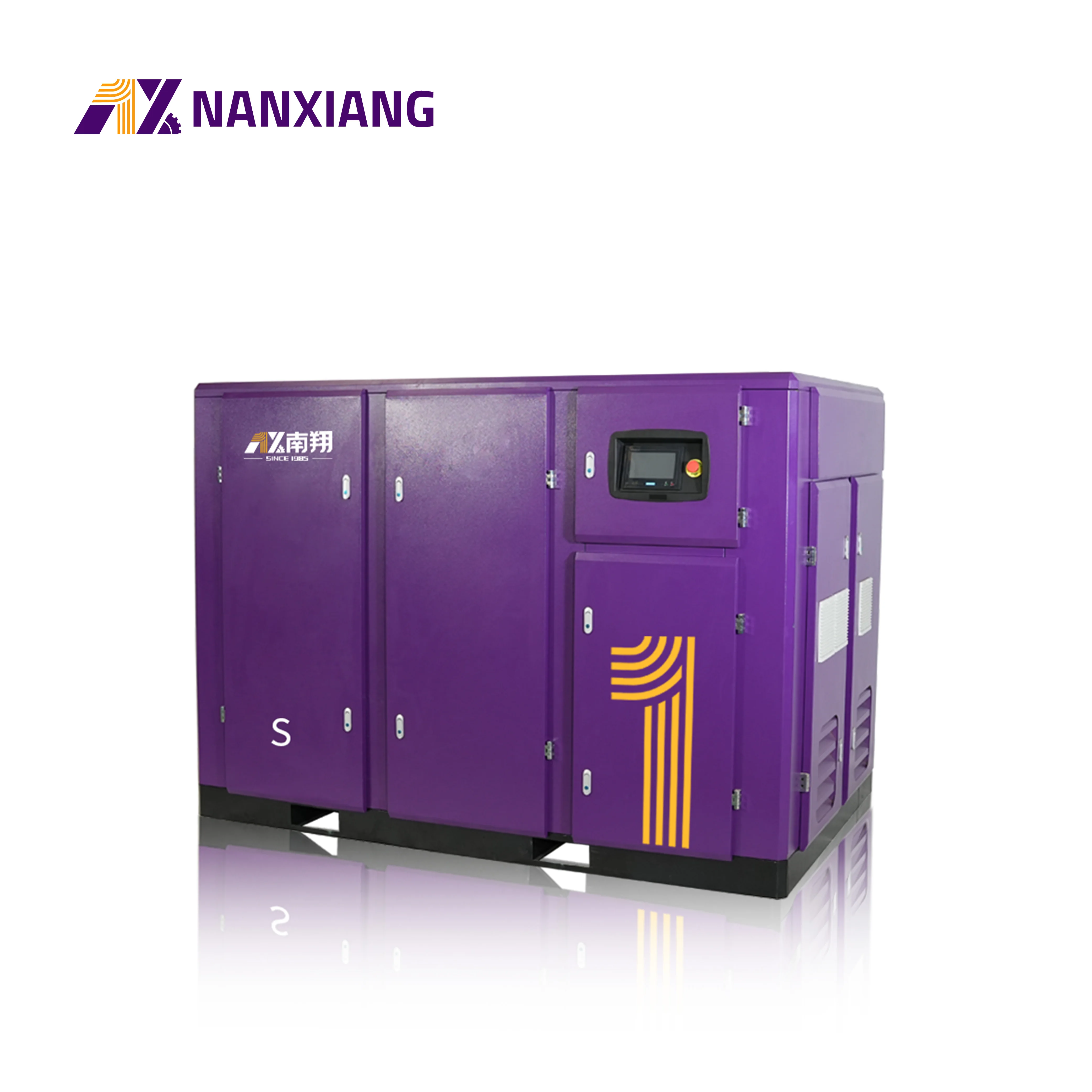 Large Capacity Industrial Air Compressor 37Kw 45Kw 55Kw 75Kw 90Kw 110Kw 132Kw Two Stage Screw Air Compressor