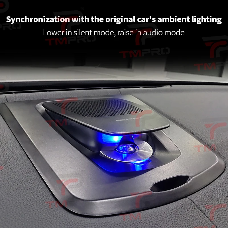 Haut-parleur central de levage pour BMW X3 ix3 X4 G01 G02 G08, lumière ambiante LED, 11 couleurs, klaxon lumineux, couvercle Audio