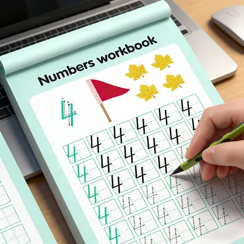 32 Pages Numbers Tracing Workbook 0-100 for Kids Ages 3-5 Preschool Math Learning