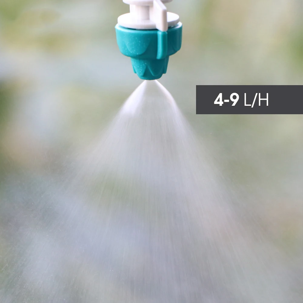 4-9L/H 1-Way Misting Nozzle 19-39L/H Cross Atomizer Sprinkler Home Garden Cooling System Spray Head Watering Irrigation Fogger