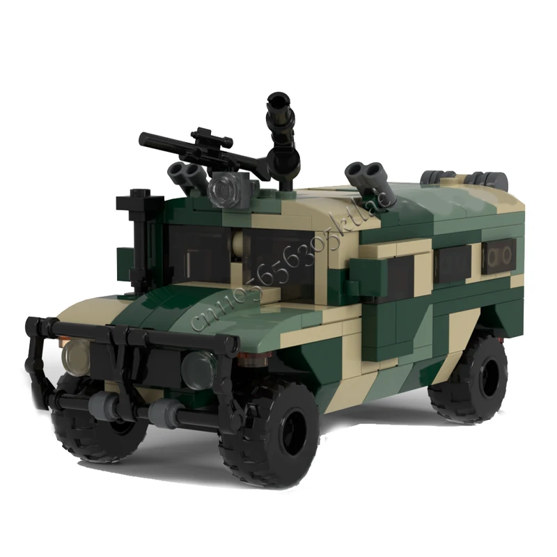 242 Elementy MOC Wielofunkcyjny Terenowy Model Pojazdu GAZ Tigr w Skali 1:40, Zrób To Sam, Edukacyjny, Kreatywny Zestaw dla Dzieci, Popularny Prezent