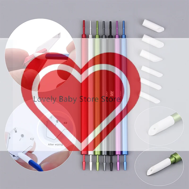 

【BS】Metal Wiping Stick Seepage Cleaning Swab With Replace Wiping Cotton Tips For Model Hobby Panel Liner Cleaning Stick