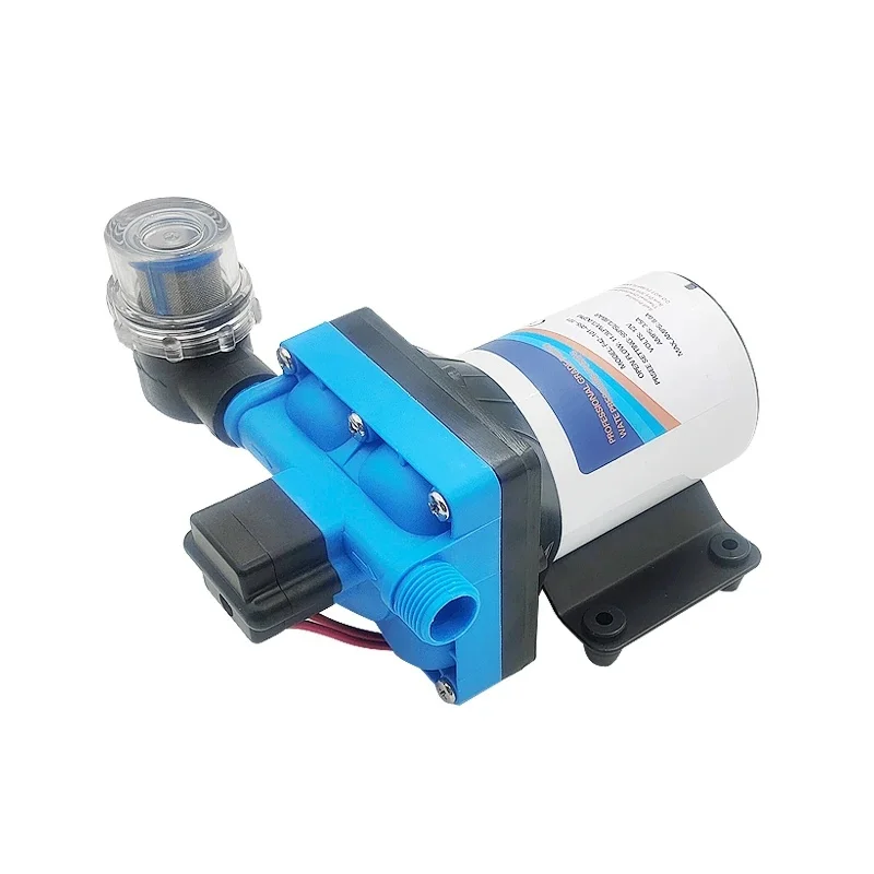 12V 24V RV Water Pump with Pressure Switch Auto Start-Stop Silent for RV Travel Trailer Yacht Boat