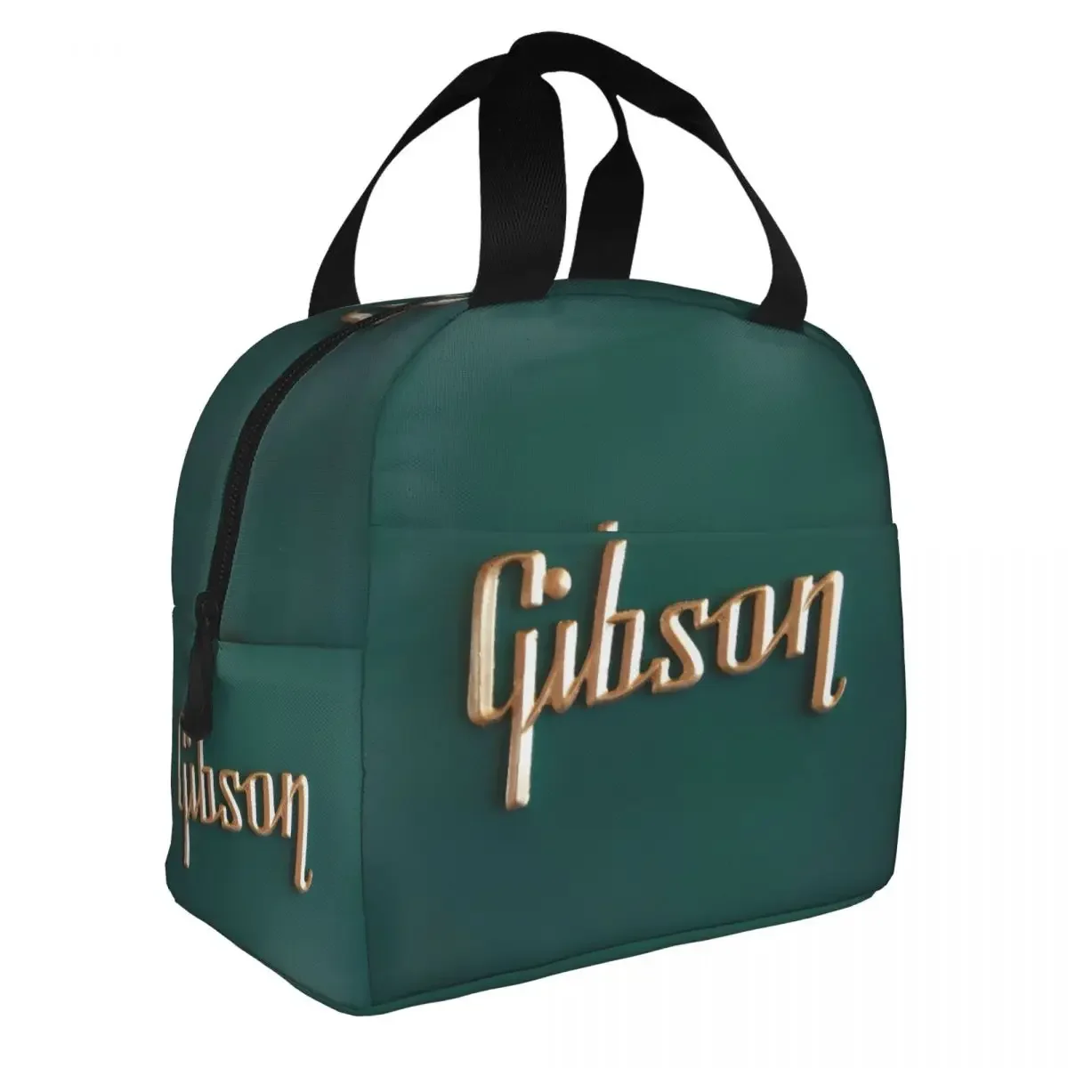 Guitar Logo Music Legends Of Tone Insulated Lunch Bag Thermal Bag Reusable Gibson Leakproof Lunch Box Tote Bento Pouch School