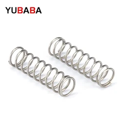 304 Stainless Steel Compression Spring, Return Spring, Steel Wire Diameter 0.9mm 0.8mm 1mm Outside Diameter5~14mm 10 Pcs