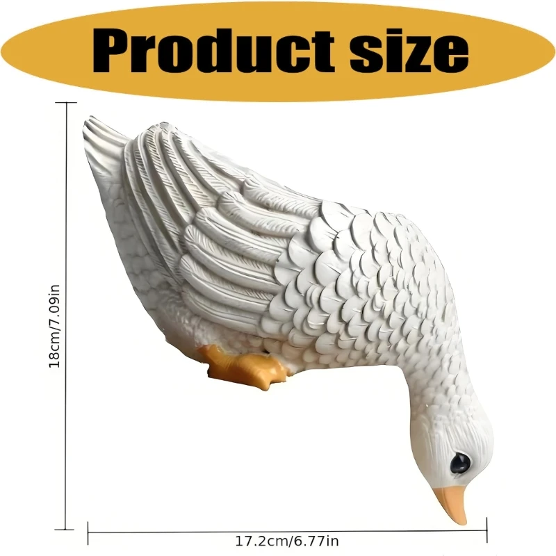  Small Duck Holder for Stem Styling on Entry Shelves and Balcony Shelves