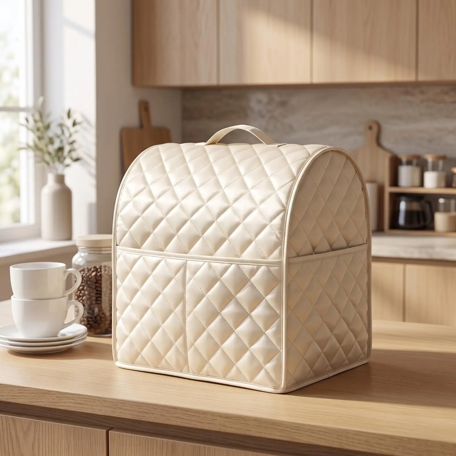 Blender Cover with Handle Quilted Blender Cover Guarding Long-Lasting for