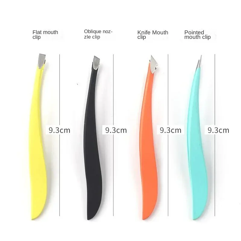 1Pc Kleurrijke Nieuwe Collectie Professionele Roestvrijstalen Pincet Wenkbrauw Gezicht Neus Haar Clip Verwijderaar Tool Banaan Clip Make-Up Tools