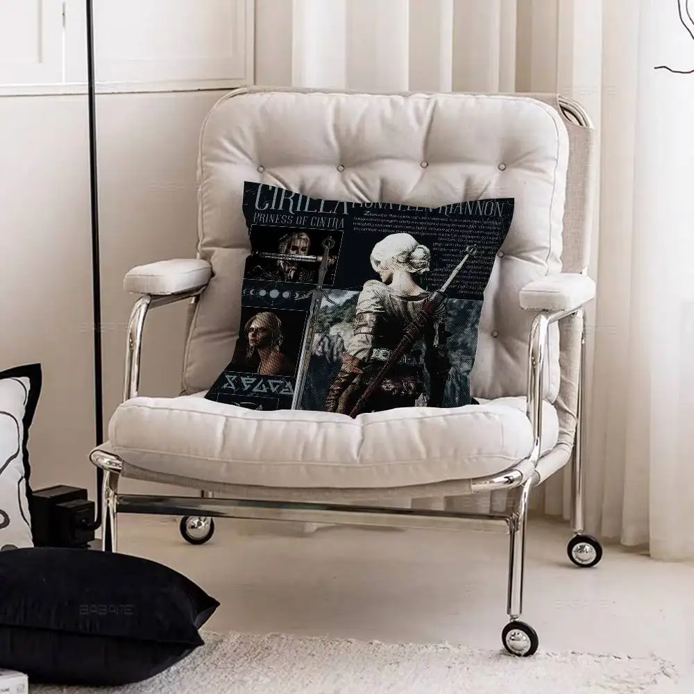 الخيال المسلسل التلفزيوني W-Witcher وسادة هدية ديكور غرفة نوم أريكة غطاء وسادة السيارة 45x45