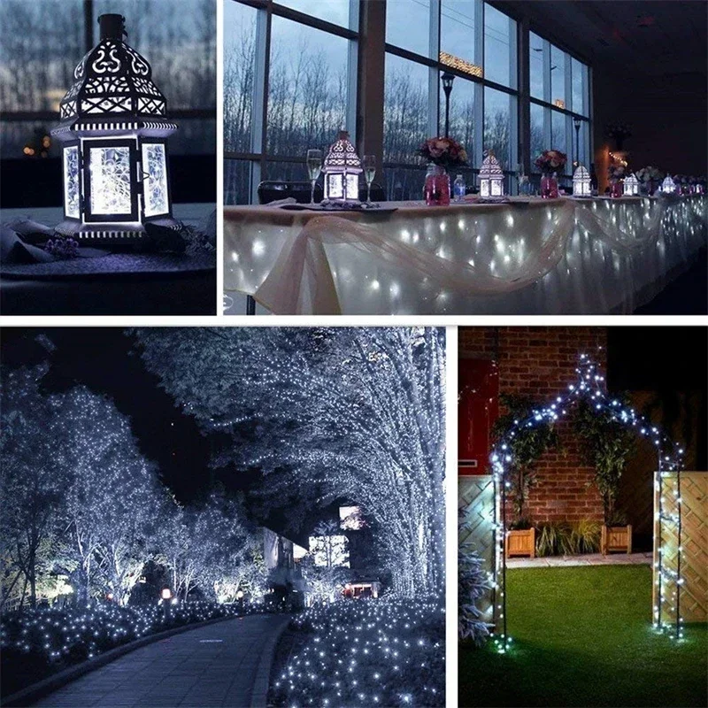 32M 300 LED Solar Strip Light Home Garden Copper Wire Light String Fairy Outdoor Solar Powered Christmas Party Decor.