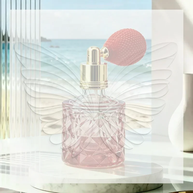 Colorful Round Airbag Perfume Bottle Portable Refillable Empty Scent Container for Home Bedroom Decoration