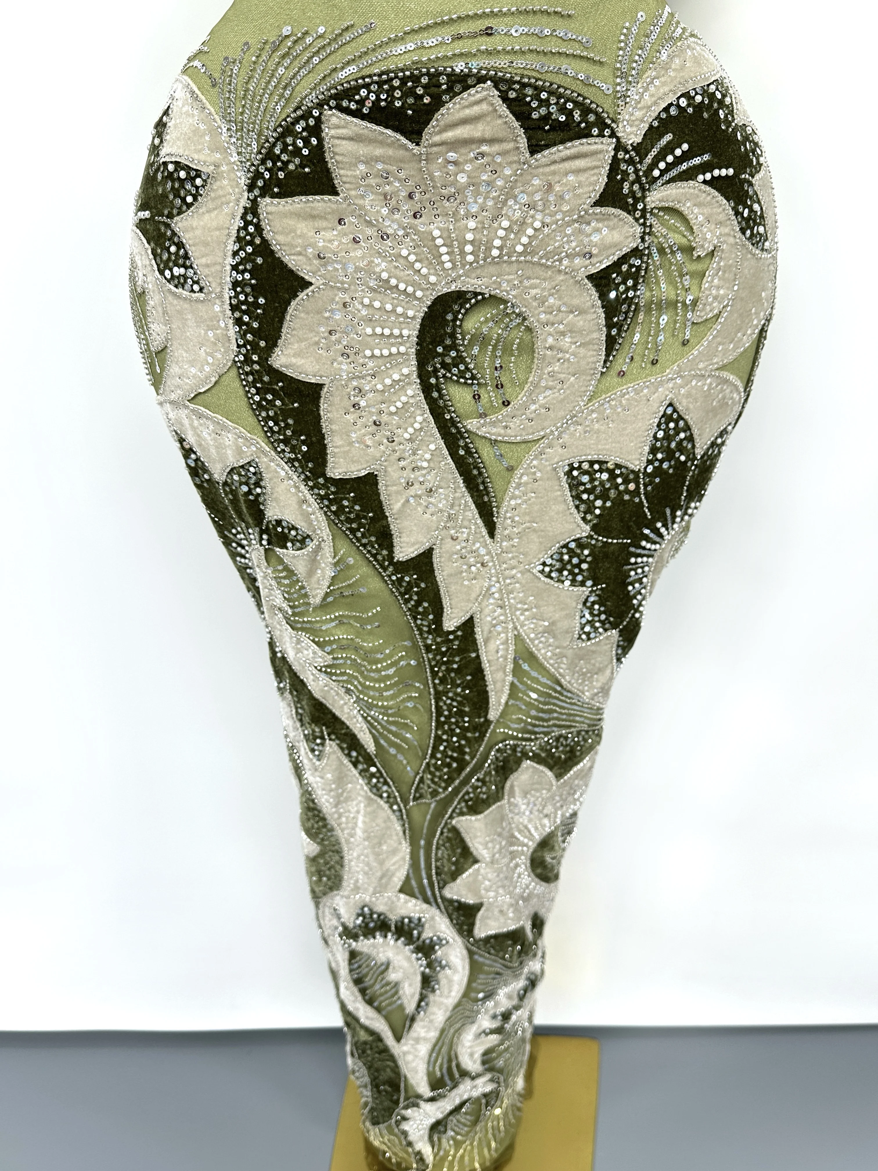 

Африканская бархатная кружевная ткань с блестками, зеленая 2021, нигерийское кружево, 5 ярдов, вышитая ткань для женщин, шитье для свадебной вечеринки