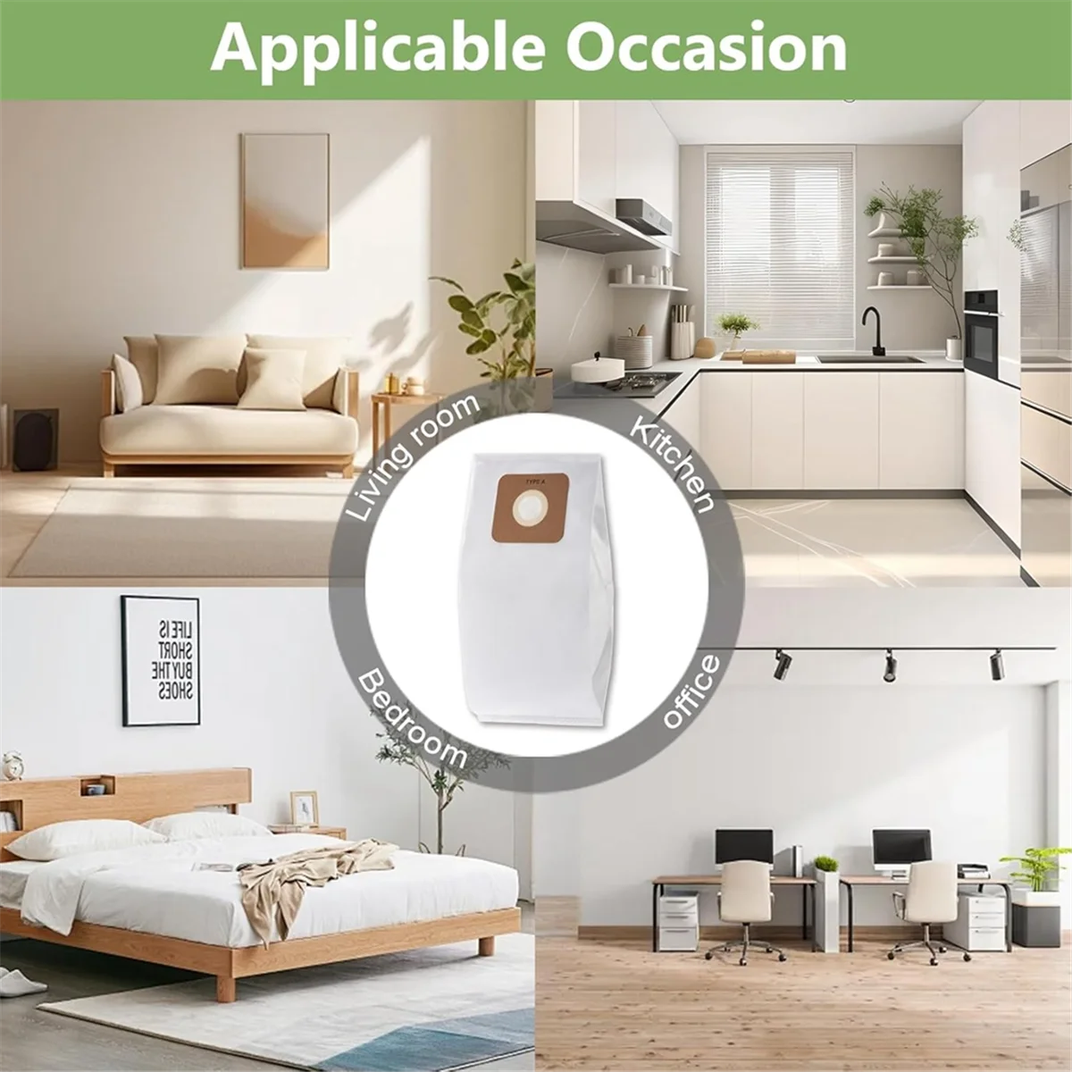 A20M 10 шт., сменные вакуумные мешки типа A HEPA для вертикальных пылесосов Riccar 2000 4000 R100 R200 R300, мешок для мусора