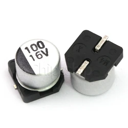 Patch SMD Electrolytic Capacitor 16V 100UF 6.3_5.4MM Aluminum Electrolytic Capacitor (10pcs)