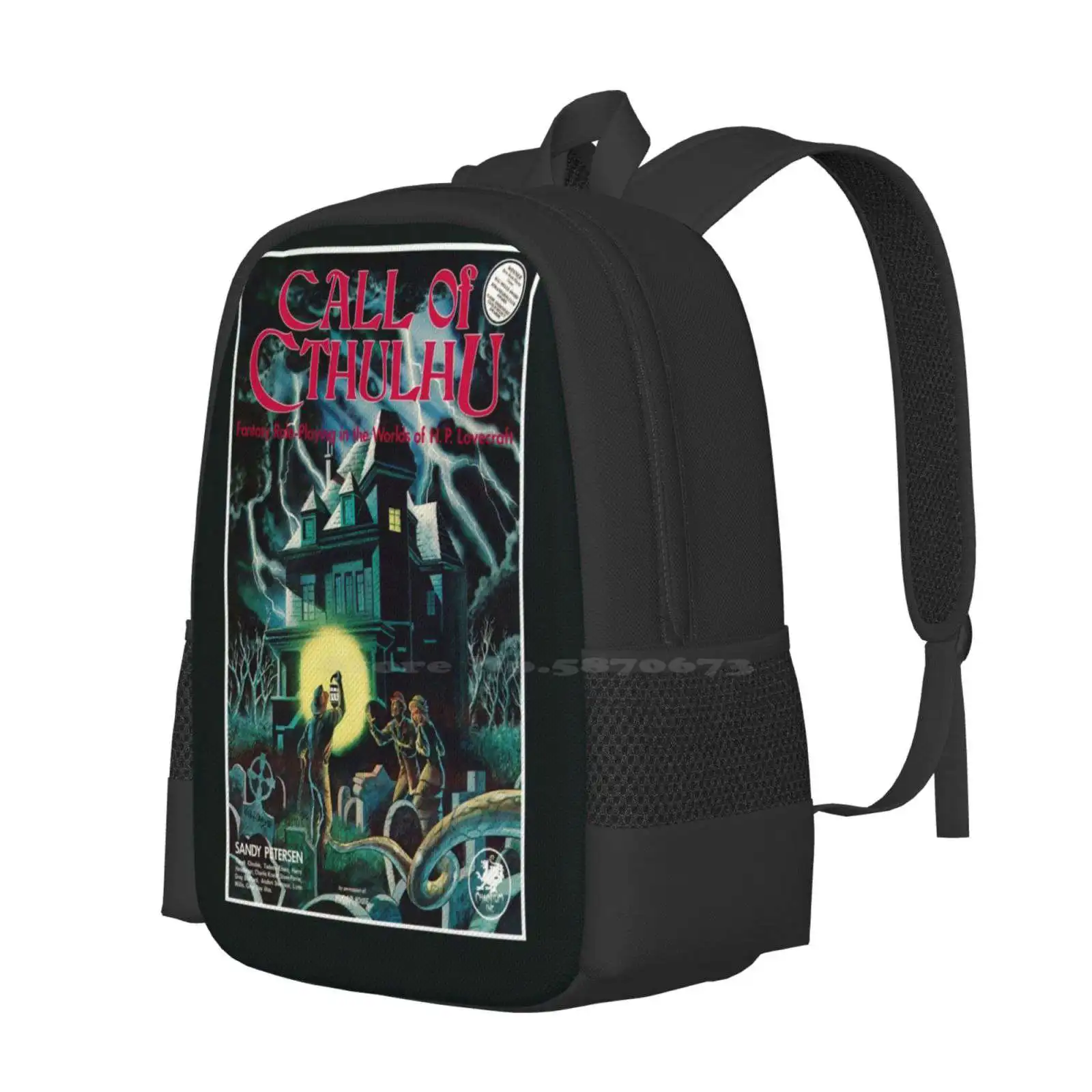 Call Of Cthulhu 1St Edition Cover School Bags For Teenage Girls Laptop Travel Bags Call Of Cthulhu Chaosium H P Lovecraft