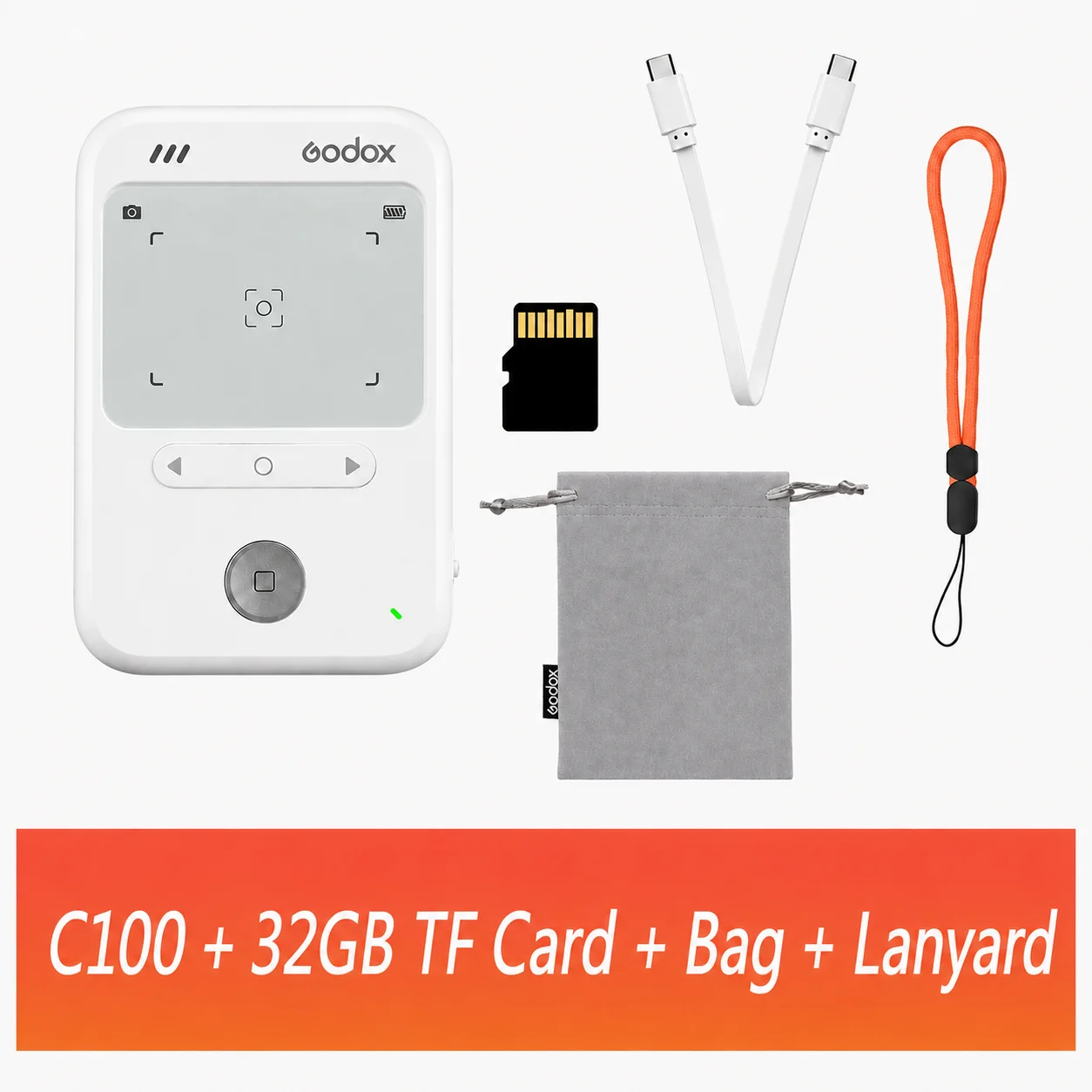 Godox C100 Transparent Viewfinder Camera Mini Portable Ccd Retro Camera 128g Expanded Storage For Shooting Film Vlog Video Gift image 3