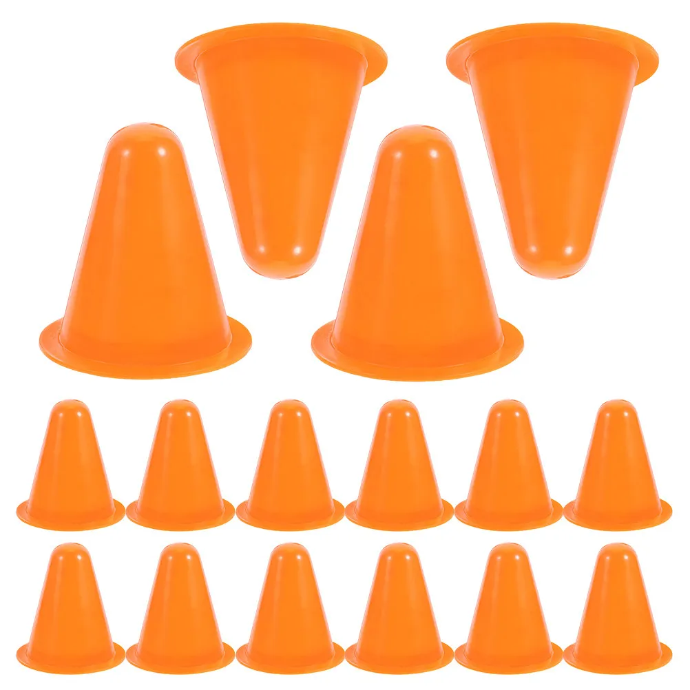

20Pcs Roller Skating Marker Cones Bright Plastic Small Agility Training Cones Stackable Sports Blocks for Skates