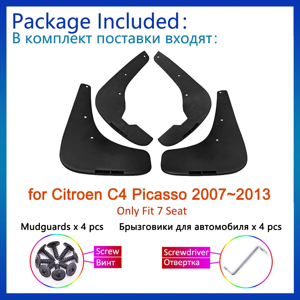 Modderklep Voor Citroen Grand C4 Picasso 7 Zits 2007 ~ 2013 2012 2009 2006 Accessoires Spatborden Spatbordbeschermers Voorwielen