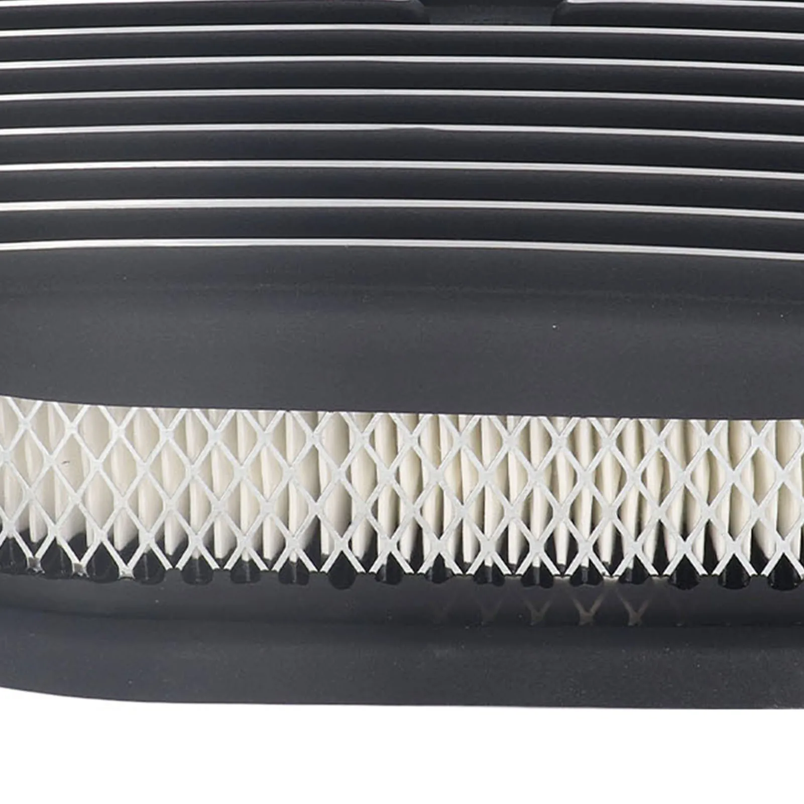 Full Finned Air Cleaner Aluminium Alloy Black for 5 1/8in 4 Barrel Opening Carburetors