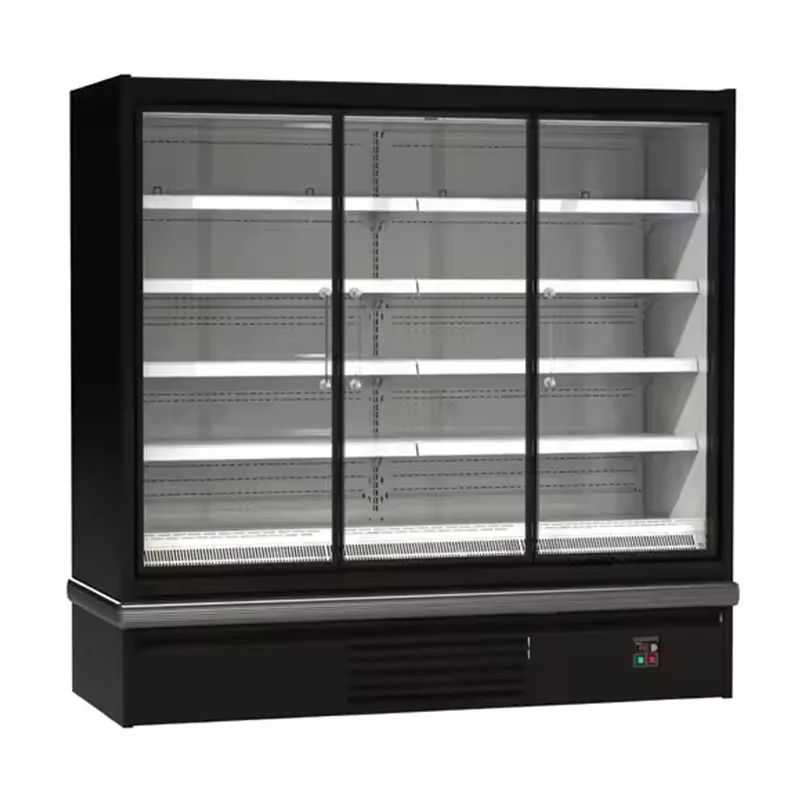 Customized Wholesale Refrigeration Equipment Plug-in Glass Door Fridge Refrigerator Display Cooler
