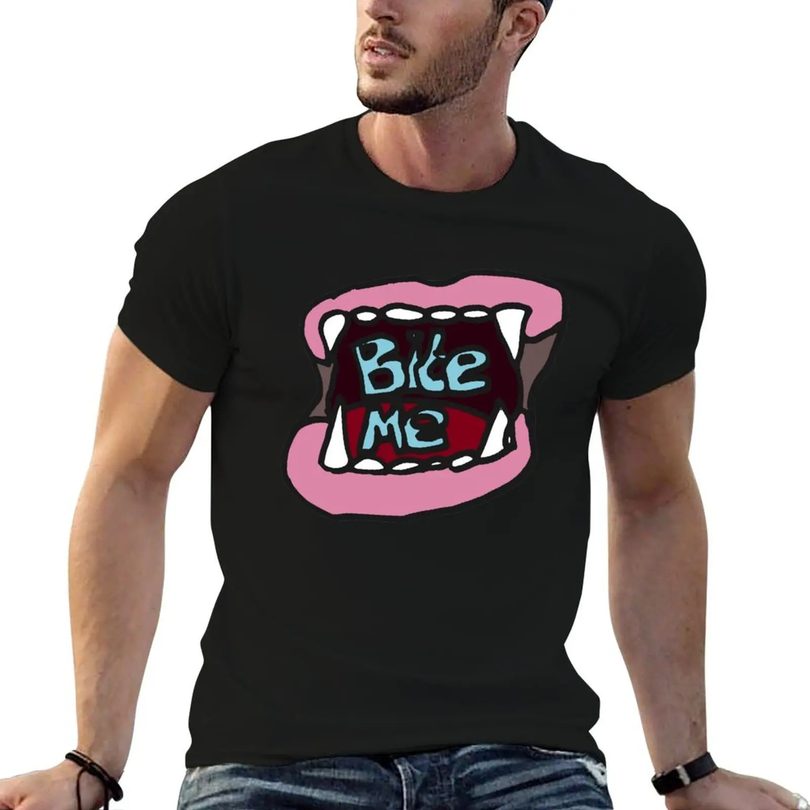 Zef - Bite me T-Shirt custom shirt boys animal print plain white t shirts men