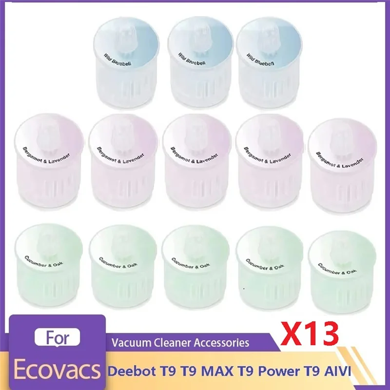 Paquete de 13 cápsulas de fragancia ambientador para ECOVACS Deebot T9 T9 MAX T9 Power T9 AIVI Accessories-A77G