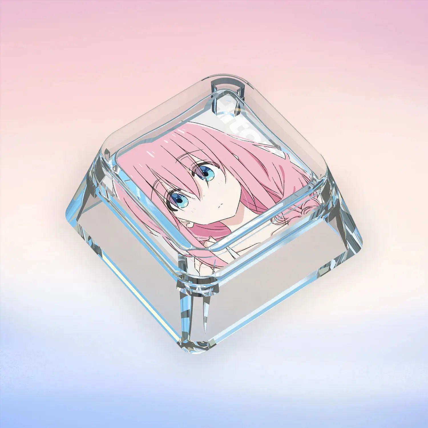 Bocchi The Rock! Mechanical Keyboard Personalized Keycaps Cross Axis Body Cute Keyboard Cap Transparent Keycaps Gifts Toys