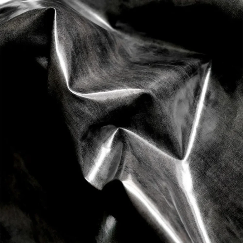 

Ткань из искусственной кожи, ветровка, жесткая четкая одежда, дизайнерская ткань, одежда, шитье по метрам, материал «сделай сам»