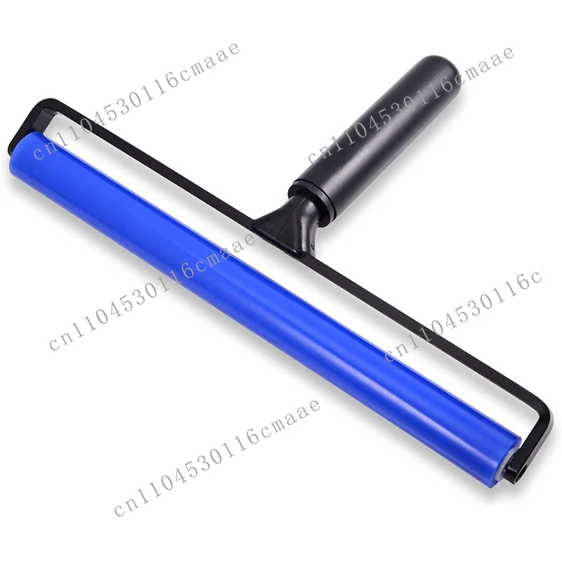 NEW 12 Inch Wide Glue Silicone Soft Rubber Pasting Roller Squeegee Rolling Wheel Anti-Static Sticky Deadener Automotive
