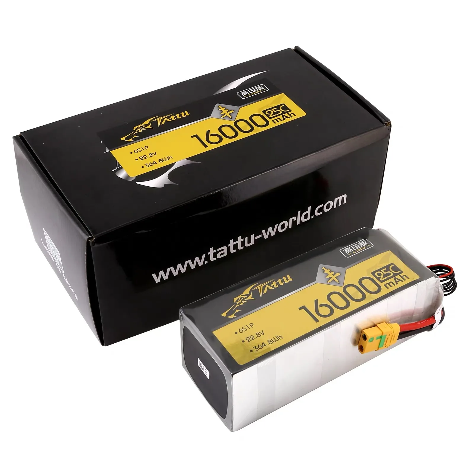 TATTU بطارية أصلية 10000mAh 12000mAh 16000MAH 22000mah 25C 20C 15C 6S بطارية ليثيوم RC بطارية ليبو للزراعة UA V