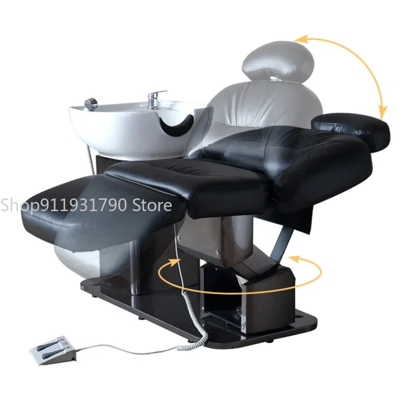 Massage Head Spa Bed Luxury Cosmetic Water Therapy Hairdressing Chair Professional Lettino Massaggio Salon Furniture MQ50SC