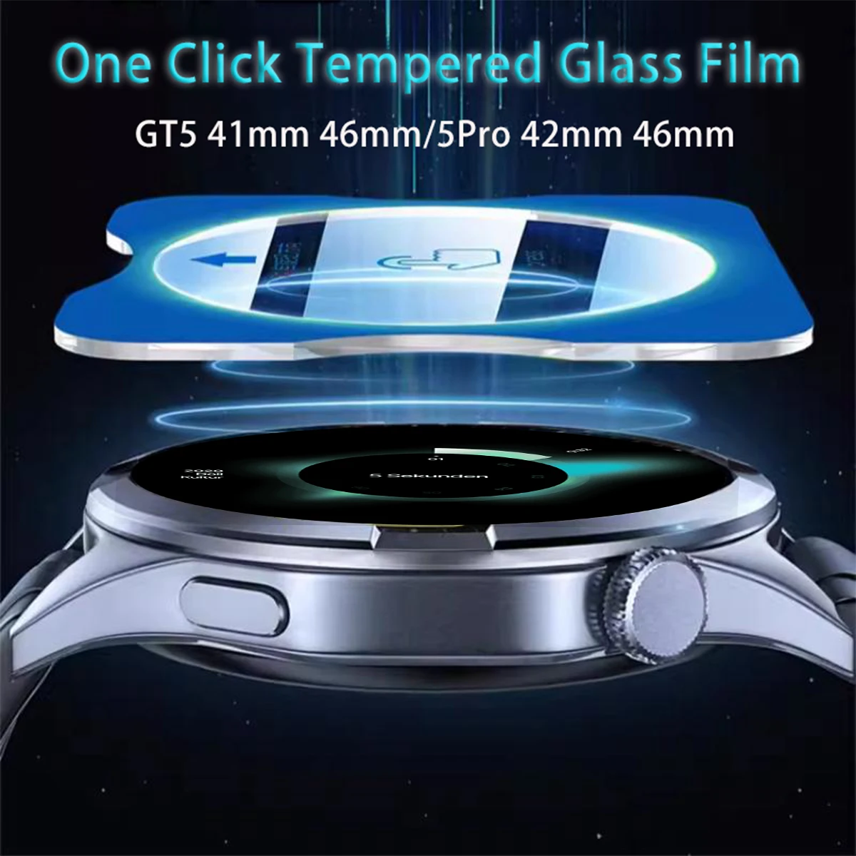 1-5PCS Tempered Glass For Huawei Watch GT5 Pro GT 5 46mm 42mm Easy Install Tool Screen For Huawei Watch GT4 41mm 46mm - view 2