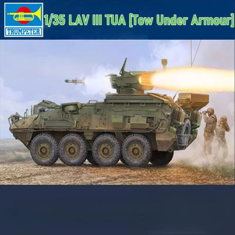 

TRUMPETER 1/35 LAV III TUA [Tow Under Armour] Plastic Assembly Puzzle Model Toy