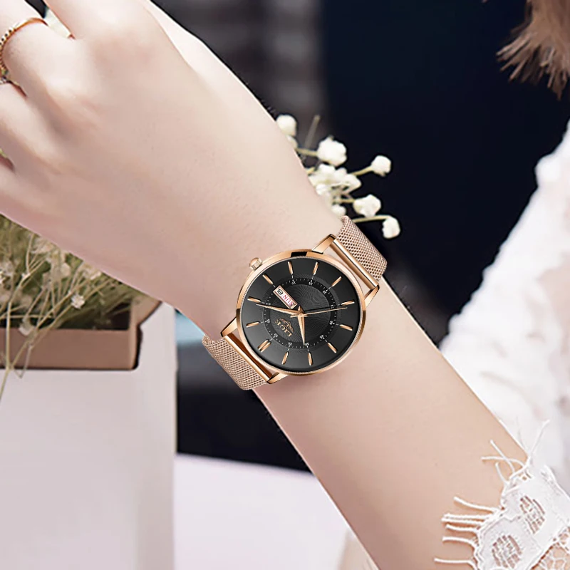 LIGE Luxury Ladies Watch Women Dress Waterproof Rose GoldSteel Strap Women Wrist Watches  Bracelet Clocks Relogio Feminino