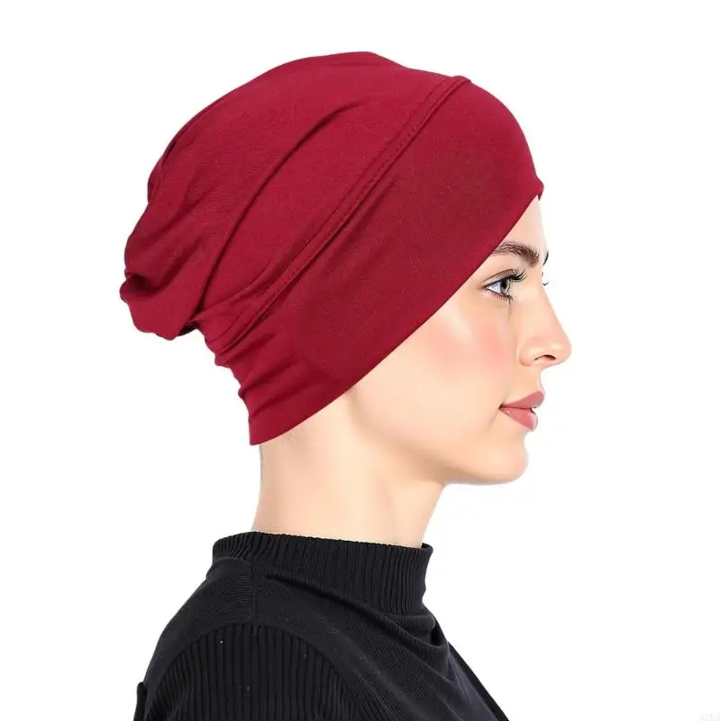 2026 New Stretch Head Wraps Sleep Head Scarf Women's Slouchy Chemo Hat