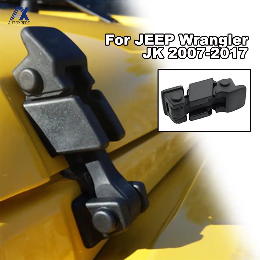 

2x Bonnets Hood Latch Cover Lock For Jeep Wrangler 1997-2018 Retrofit Parts TJ Engine Decoration JK Car Accessories Tray Locks