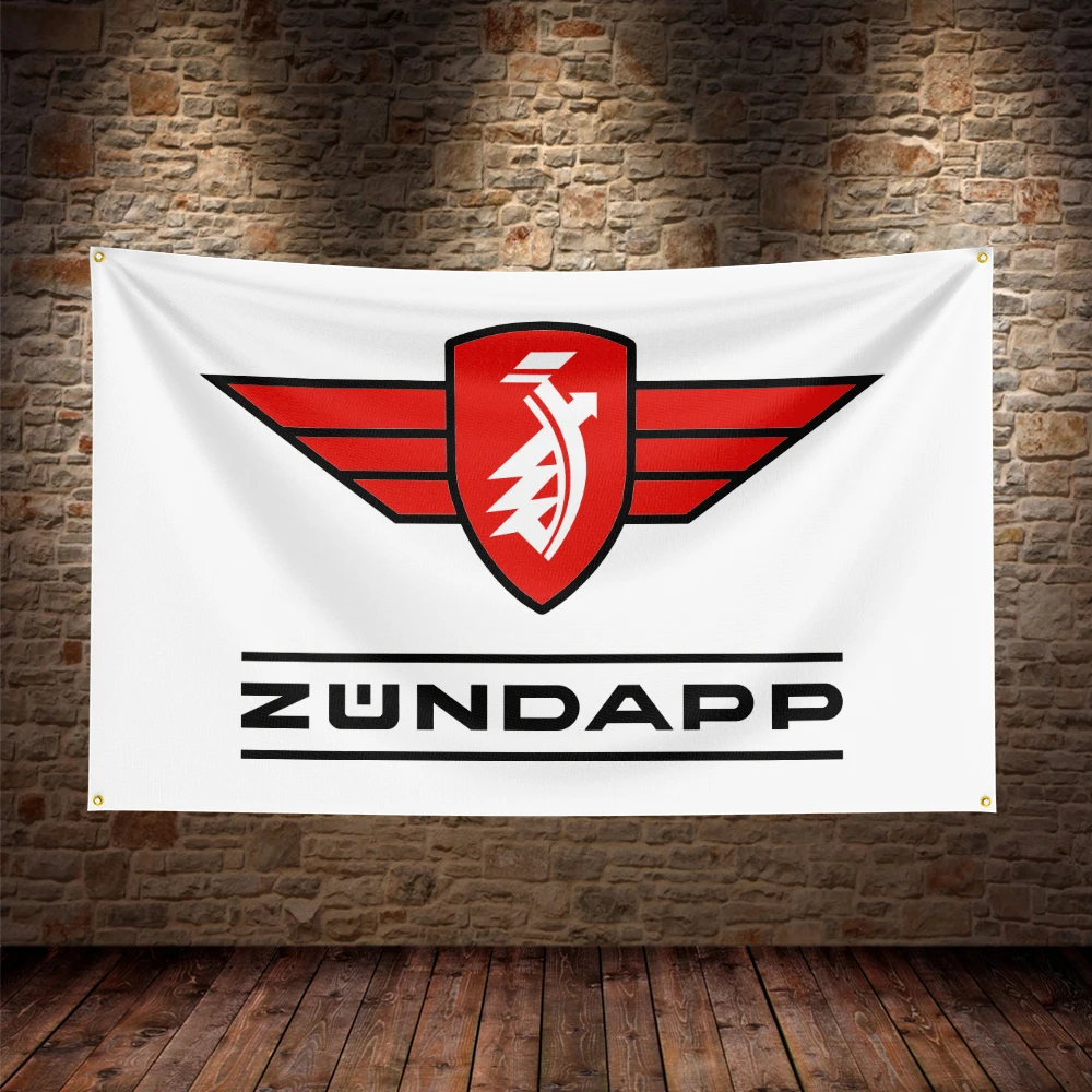 3X5Ft Zundapps Moto Flag Polyester Printed Car Banner For Decor