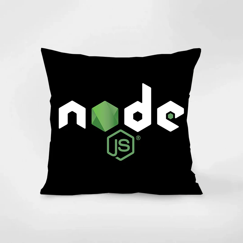 Nodejs Javascript Programmer Pillowcaser home decoration gift sofa car super soft cushion square pillowcase chair pillowcase 058