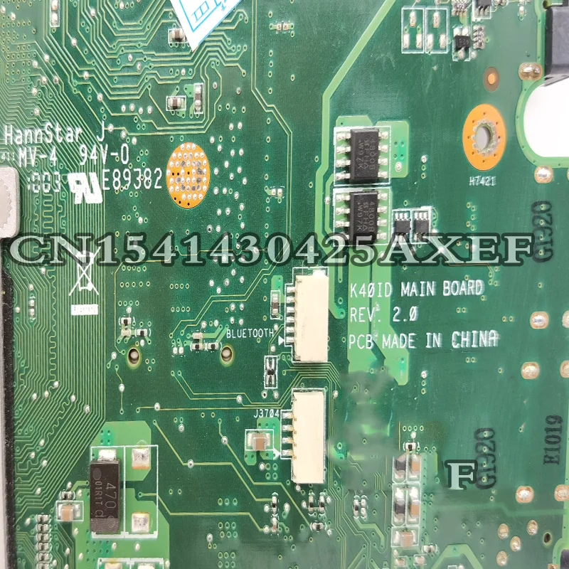 Dinzi Motherboard Laptop K40ID, komputer papan utama Notebook 14 inci 15 inci 100% tes penuh untuk ASUS K50ID K40ID K40IP K50IP K50IP