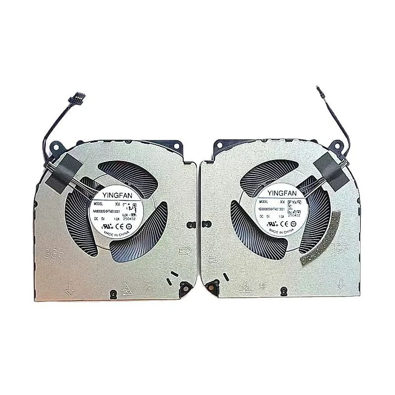 Nouveau ventilateur de refroidissement pour CPU et GPU d'ordinateur portable pour MECHREVO Yilong 15 Pro X Yaoshi 15pro Cooler THER7GM517-3711 -3721 GM5IX7A DC5V 1.0A 4pins