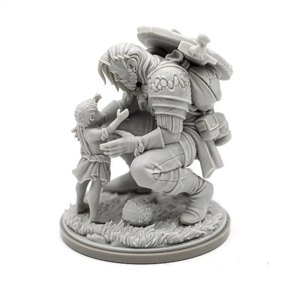 1/48 Scale 38mm Paladin Father 3D Printed Resin Model DIY Coloring Self-assembly Figurine Miniature Decoration Craft Gift